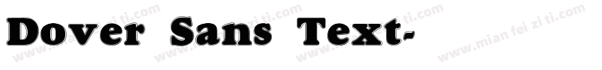Dover Sans Text字体转换
